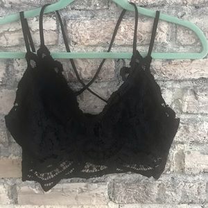 Sexy black lace bralette. Adjustable straps. Super soft & comfy.